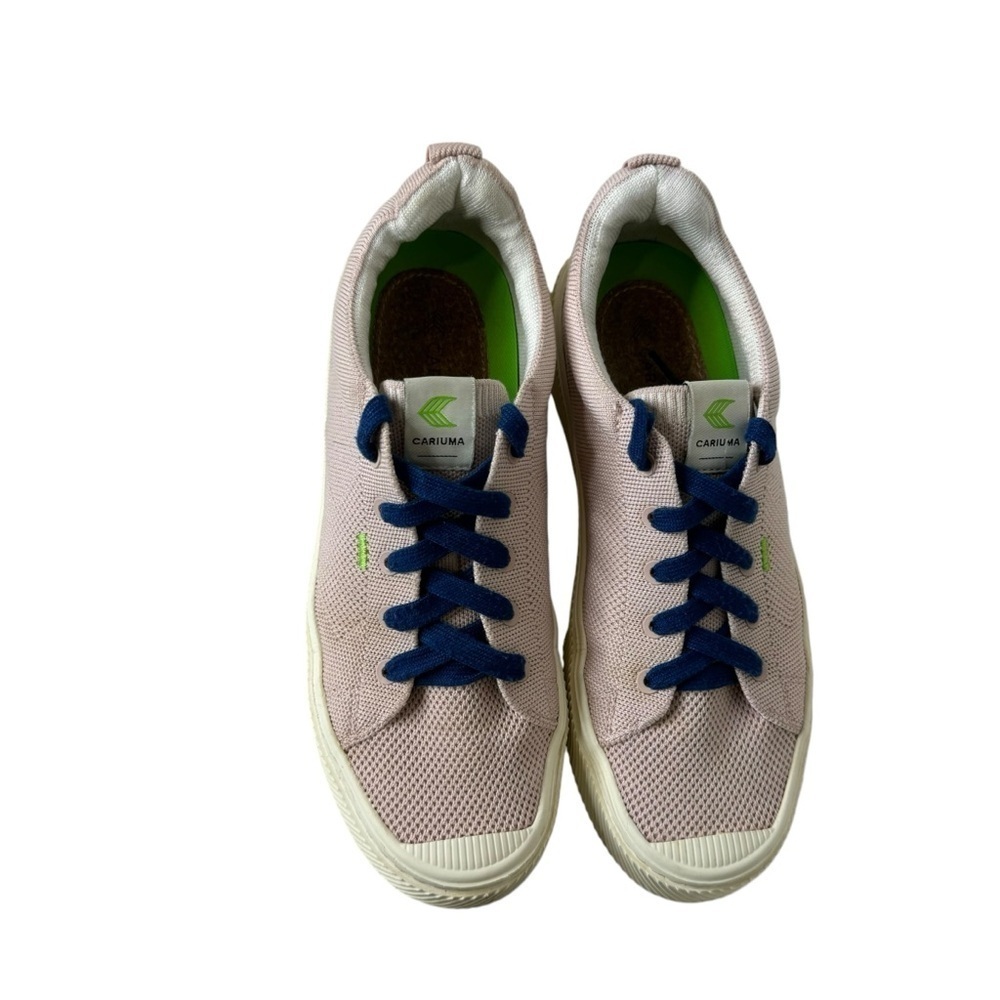 Cariuma OCA Low Canvas Sneaker in Rose Red 8 - Picture 4 of 10